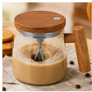 Jarra Mezcladora Electrica De Vidrio Con Tapa Y Mango De Madera - imagen 6