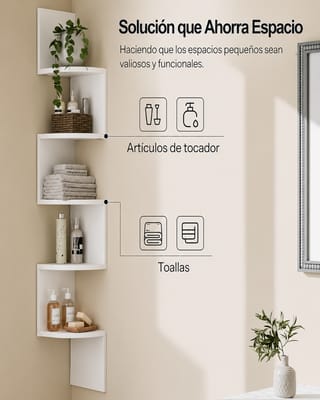 Estantería Esquinera De Pared De 5 Niveles - imagen 7