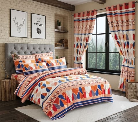 Set De 6 Piezas + 2 Cortinas
