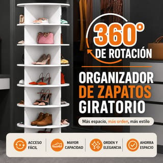 La Zapatera Giratoria 360° De 8 Niveles - imagen 5