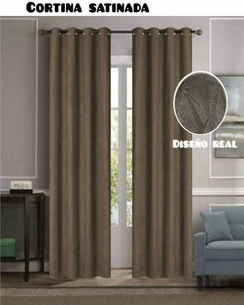 Cortina Satinada para Sala y Dormitorio | Aurea Living Ecuador