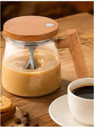 Jarra Mezcladora Electrica De Vidrio Con Tapa Y Mango De Madera - imagen 7