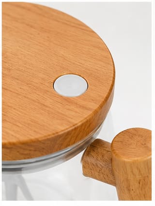 Jarra Mezcladora Electrica De Vidrio Con Tapa Y Mango De Madera - imagen 5