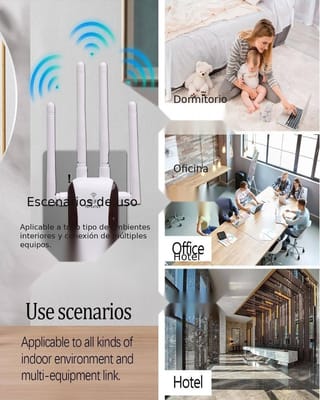 Repetidor WiFi 300 Mbps 2.4 GHz con 4 Antenas y Botón WPS | Aurea Living Ecuador - imagen 4