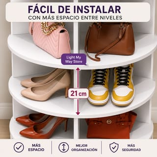 La Zapatera Giratoria 360° De 8 Niveles - imagen 3