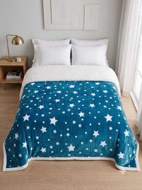 Colcha De Borrego Con Estrellas