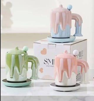 Taza De Cerámica Con Base Calentadora USB. - imagen 3